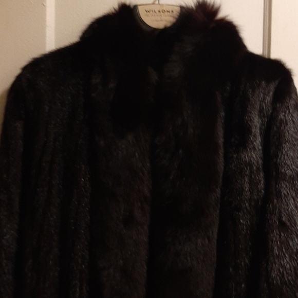Vintage black mink and fox coat xs- sm - Picture 4 of 5